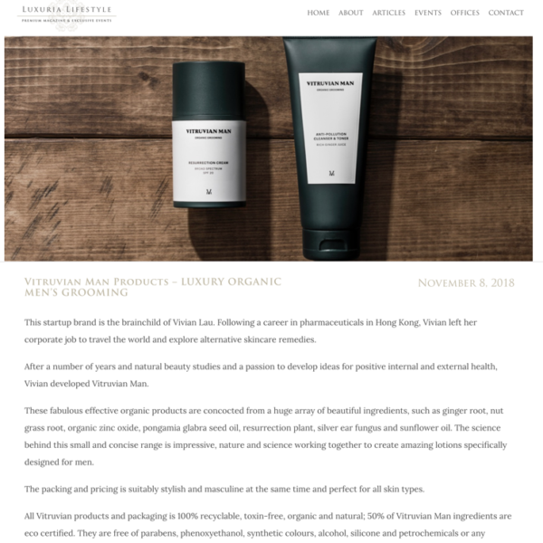 Vitruvian man best skincare for men with oily skin